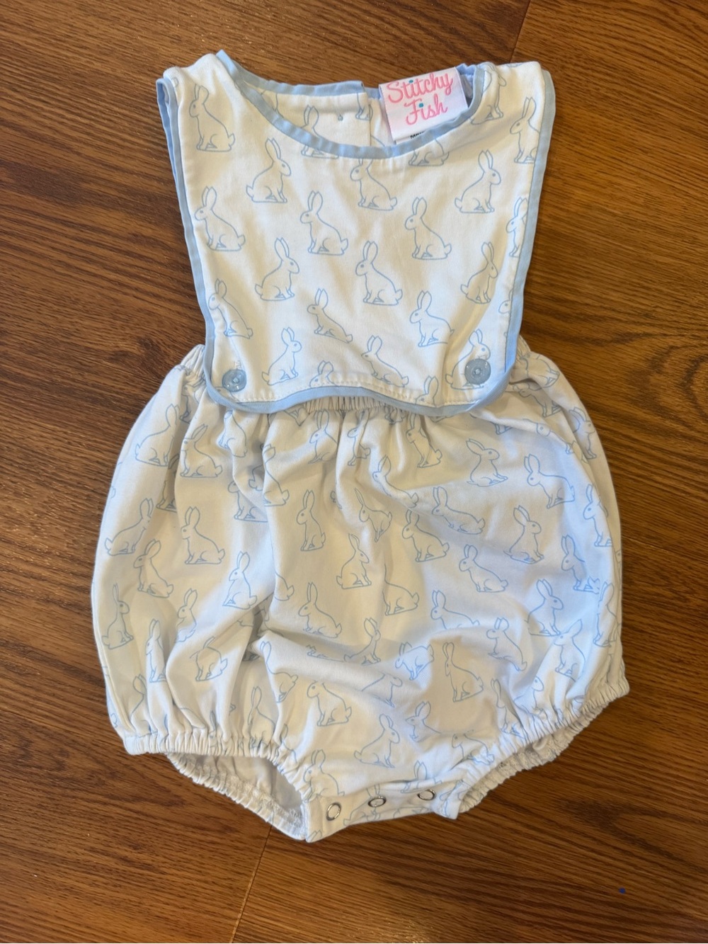 Stitchy Fish Bunny Print Sun Bubble